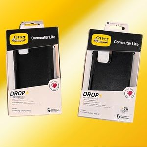 OtterBox Commuter Lot - 1x Samsung Galaxy AO2 1x Samsung Galaxy A52 - NIB Black